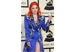 Singer Lady Gaga arrives on the red carpet during the 58th Annual Grammy Music Awards in Los Angeles February 15, 2016.