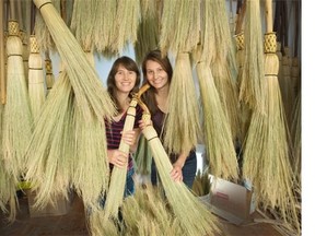 Sisters Sarah and Mary Schwieger of Granville Island Broom Company.