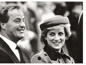 Soon-to-resign B.C. premier Bill Bennett shares a laugh with Diana, Princess if Wales,  at the opening of Expo 86.