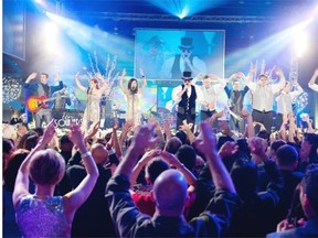 Ten Souljers, a Vancouver corporate events band, plays at the Shaw Global Christmas Party at the Vancouver Convention Centre in 2013.