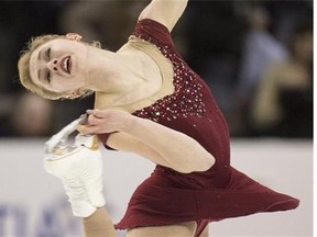 Alaine Chartrand performs her free program during the Canadian Figure Skating Championships in Halifax on Saturday, January 23, 2016. THE CANADIAN PRESS/Darren Calabrese