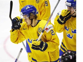 Sweden's William Nylander is out at the world juniors with a suspected concussion.