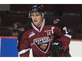 Jackson Houck was in his fifth season with the Vancouver Giants before being traded to the Calgary Hitmen on Tuesday.