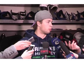 Canucks defenceman Ben Hutton talks about tonight's game in Vancouver against the Minnesota Wild in Vancouver.