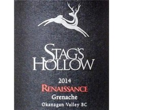 Stag’s Hollow Renaissance Grenache 2014, Okanagan Valley