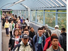 Statistics Canada data shows 45.2 per cent of the residents of Metro Vancouver are members of a visible minority, particularly Chinese, South Asian, Filipino and Korean. In the rest of the province, visible minorities make up only 7.4 per cent of the population.