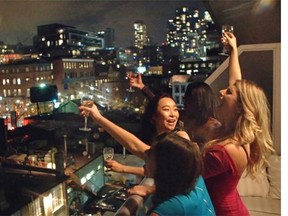 A still from CBC’s documentary Girls Night Out.