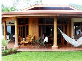 Taking it easy in a hammock at Samara vacation rental.