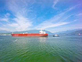 Oil tanker traffic in Burrard Inlet would increase significantly to service an expanded Trans Mountain Pipeline.