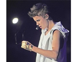 Teen sensation Justin Bieber at Rogers Arena Wednesday, October  10, 2012  in Vancouver, B.C.