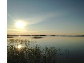 This serene scene at a lake is a familiar sight in Finland. The sun is still up at 11pm; after briefly dipping below the horizon it rises again. Petra Kaksonen