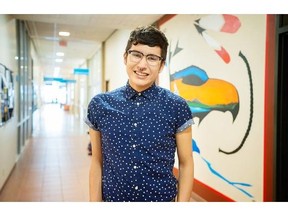 University of Alberta student Billy-Ray Belcourt has been named a Rhodes scholar. Belcourt currently serves as the president of the U of AþÄôs Aboriginal Student Council, a student group dedicated to ensuring that the Aboriginal student voice on campus is heard. HeþÄôs also a facilitator for the Native Youth Sexual Health Network (NYSHN), a peer-based organization that advocates for safe sexuality and reproductive health in communities across Canada. Photo courtesy of Richard Siemens, University of Alberta.