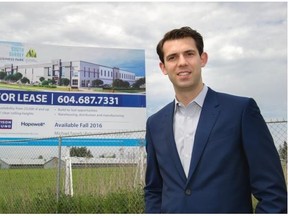 Michael Farrell, vice-president, Avison Young in Vancouver, talks about the shortage of new industrial land in Metro Vancouver. He is pictured here at a future site in South Surrey.