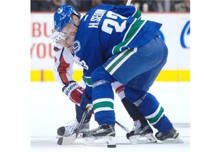 Vancouver Canuck captain Henrik Sedin hasn't been taking faceoffs lately as part of the team's way of protecting an undisclosed injury, and his teammates haven't been winning very many. The Canucks are last in the 30-team NHL.