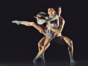 Ballet BC dancers Rachel Meyer and Scott Fowler perform in Twenty Eight Thousand Waves, which was made for the company in 2014 and is reprised in the upcoming Program 1.