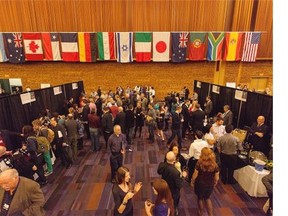 Vancouver International Wine Festival’s signature event, the International Festival Tasting Room, is pictured in this undated archive image.