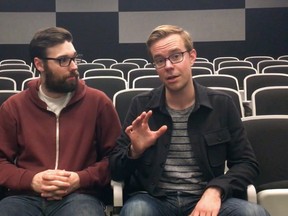 Jesse Lupini and Lucas Kavanagh pitch "Iteration 1" to the 2016 Crazy 8s Film Contest.