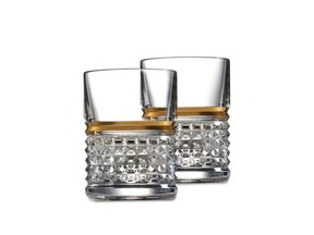 Waterford Wedgewood Rebel faceted crystal shot glasses, $115 for a set of two, available at Hudson’s Bay, thebay.com.