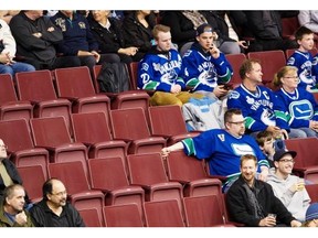 When the Vancouver Canucks faced the Anaheim Ducks for a late-March game two seasons ago at Rogers Arena, a lot of unhappy customers didn’t stick around to watch the third period. Demand for seats this season has been as low, by some estimates, as at any time since the mid-1990s.