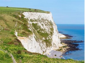 The white cliffs of Dover.