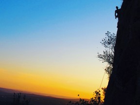 What a stunning scene to watch the sun set  over the Southern Portuguese countryside as we climbed until dark.