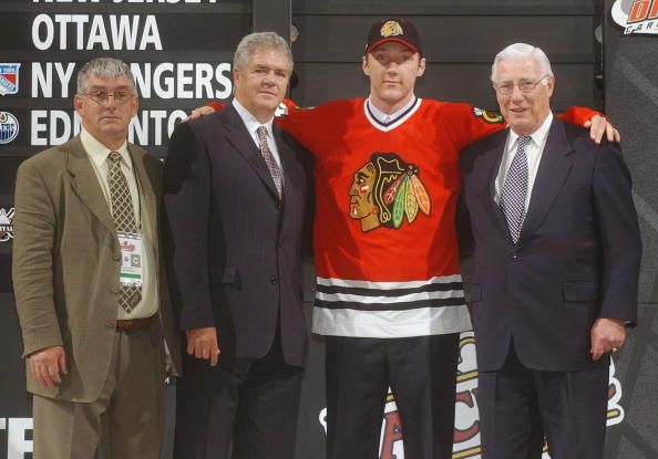 Cam Barker was selected 3rd overall in the 2003 NHL Draft. (Photo by Sara Davis/Getty Images)