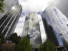 Towers in Metrotown area of Burnaby.