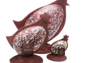 Chocolate filled hens from Wild Sweets.