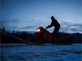 A Nanaimo man has died after he and his snowmobile fell from a hardened mass of snow that collapsed near Whistler's Mt. Callaghan.