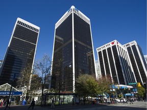 The Bentall centre in downtown Vancouver.