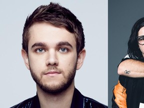 Producer Zedd (left) and Diplo (the second half of duo Jack U, right) have been lobbing barbs at each other on Twitter. Both are headlining Surrey's FVDED in the Park this summer.