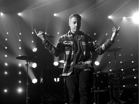 Recording artist Macklemore performs LIVE On The Honda Stage at the iHeartRadio Theater on Feb. 24 in Burbank, Calif.