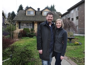 Rich and Shannon Patterson outside their business at 432 Eight St in New Westminster, BC., March 9, 2016.