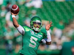 Quarterback Keith Price during his time with the Saskatchewan Roughriders. Price signed a free agent deal with the B.C. Lions on Wednesday.