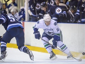 ‘First of all, we have to play better defensively,’ Canucks centre Bo Horvat (above) says of facing the Winnipeg Jets tonight. ‘If we get lots of pucks on net, get on the forecheck, get on their defence and create some traffic in front, we should be fine.’