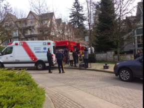 Delta Police photo of Burnaby fentanyl lab site