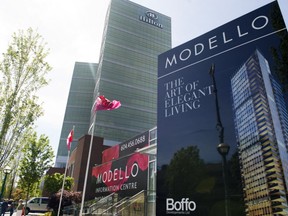 VANCOUVER: May 07 ,2015.  - Station Square Metrotown is under construction as two major high-rise projects get underway. BURNABY, May 7, 2015.