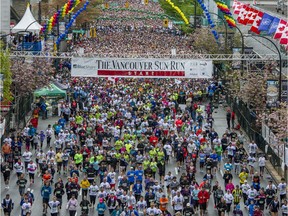 The Vancouver Sun Run takes place this year on Sunday, April 17.