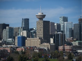 City skyline of Vancouver.