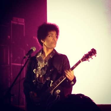Prince plays Vancouver's Vogue Theatre in 2013.