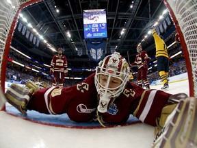 Thatcher Demko is one of the notables at the Canucks' summer camp in Shawingan Lake.