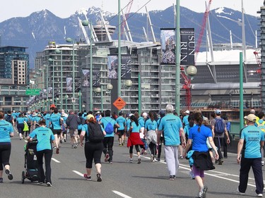 Vancouver Sun Run in Vancouver, British Columbia, Canada April 17, 2016.