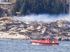 A rescue official says 11 bodies have been found after the crash of a helicopter on an island off the coast of western Norway. Two people are still missing. RUNE NIELSEN