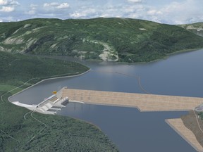 Artists rendering for the Site C project.