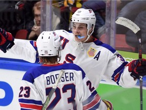 Auston Matthews put on a scoring show at the 2016 world junior hockey championship. (Getty Images).