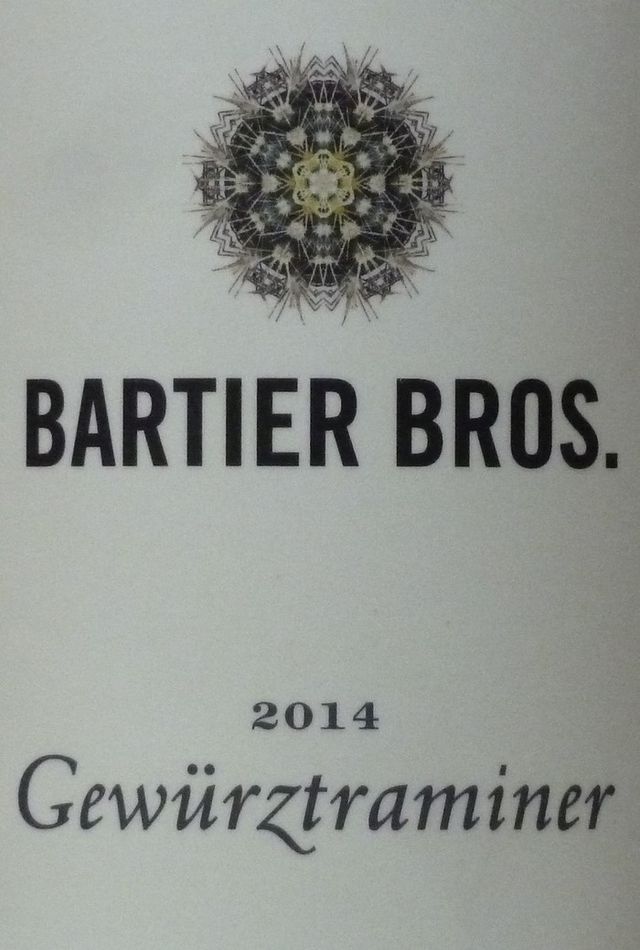 Bartier Bros. Gewrztraminer Lone Pine Vineyard 2014, Okanagan Valley, $16.49. For 0430 col gismondi. [PNG Merlin Archive]