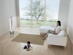Dyson's Pure Cool Link tower is a purifier fan that removes the allergens and pollutants that filter through it while sending air quality readings to consumers smart phones.