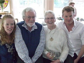 Gillian and Jonathan Bennett, centre, and their children Sara and Guy are shown in an undated family handout photo.