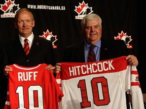 Long-time rivals came together in 2010 when Lindy Ruff and Ken Hitchcock served as assistant coaches for Team Canada at the Vancouver Winter Olympics.