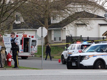 A man sitting in a BMW was shot at 86A Ave & 140th St just before 2:00 pm on April 4. The passenger window was shattered. Paramedics and the fire department responded and the victim was rushed to hospital with undetermined injuries, but likely non life threatening. RCMP have locked down the area around the scene which across from Bear Creek Park in a residential neighbourhood. It is the city's 31st shooting so far this year.  [PNG Merlin Archive]